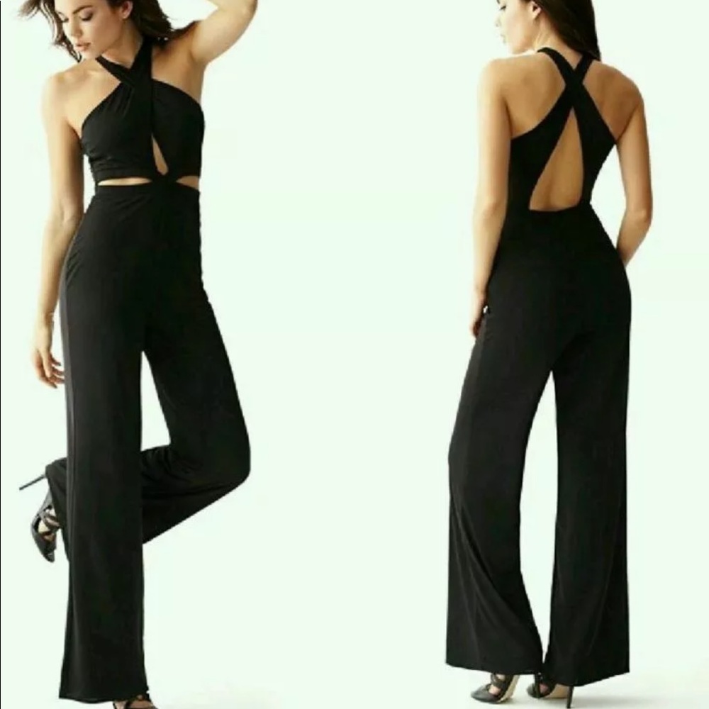 Guess Black Halter Jumpsuit